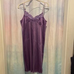 Long purple night gown/ slip